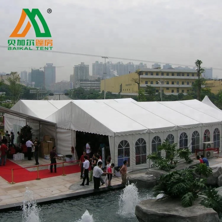 20 x 20 big outdoor white pvc wedding commercial party tent