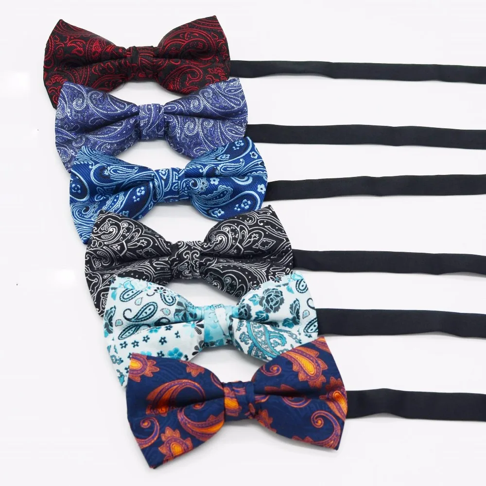 Wholesale silk men bow tie fashionable custom decoration polyester bow ties for men,adjustable professional bow ties