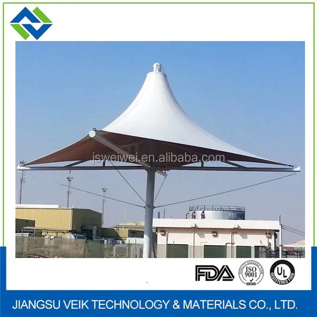 PTFE architectural roofing materials car shade