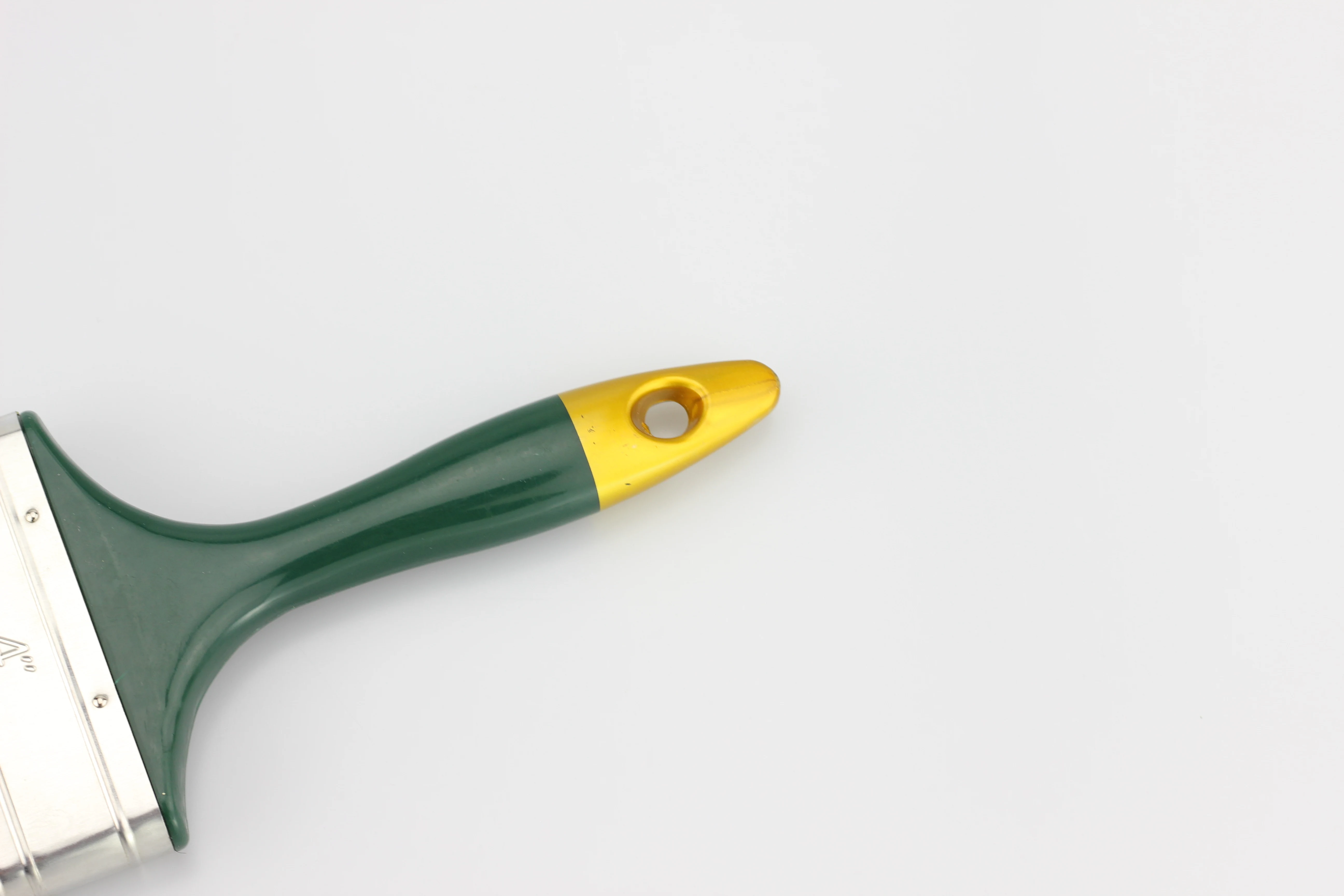 High Quality Wooden Handle Bristle Painting Oil Paint Brush Professional Green