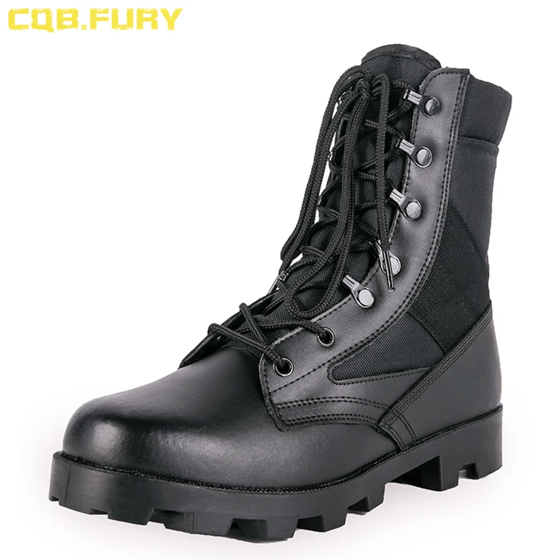 
Custom military army tactical boots combat jungle desert suede leather Panama Sole boots 