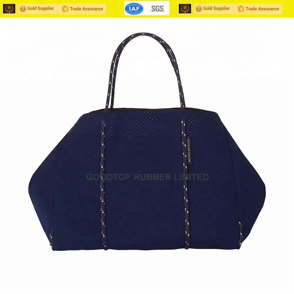 Perforated Neoprene Women Lady Fashional Handbags Customized