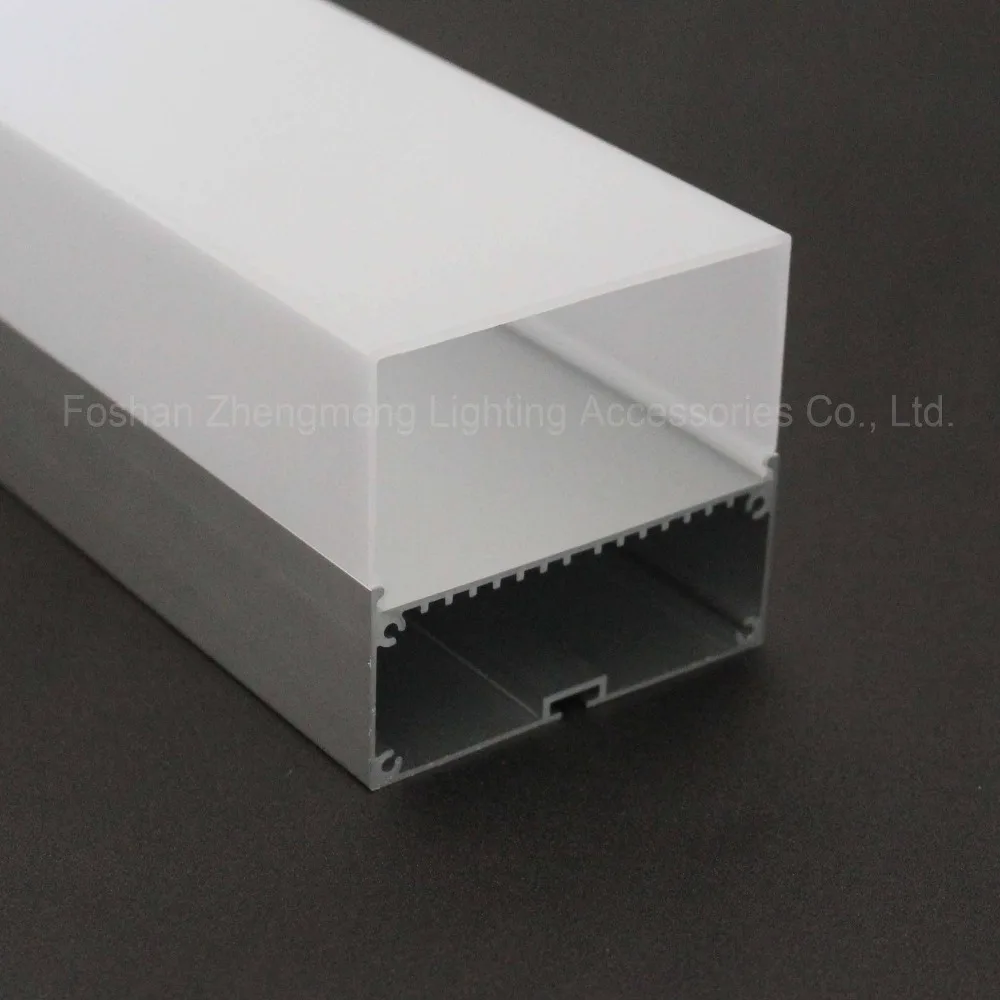 
8075 suspension pedant lamp mount led aluminum profile for led strip light, linear hanging aluprofil 