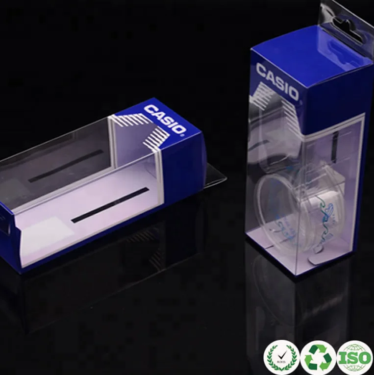 2016 hot sale retail plastic collapsible casio watch storage box packaging