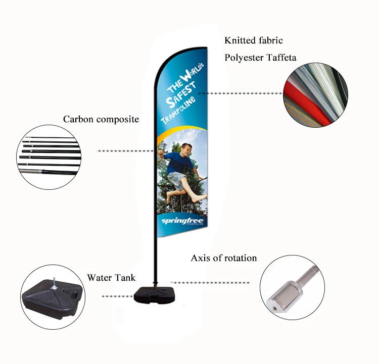 
Feather flag street banner beach flag with high quality hot selling flying banner pole one stop service 