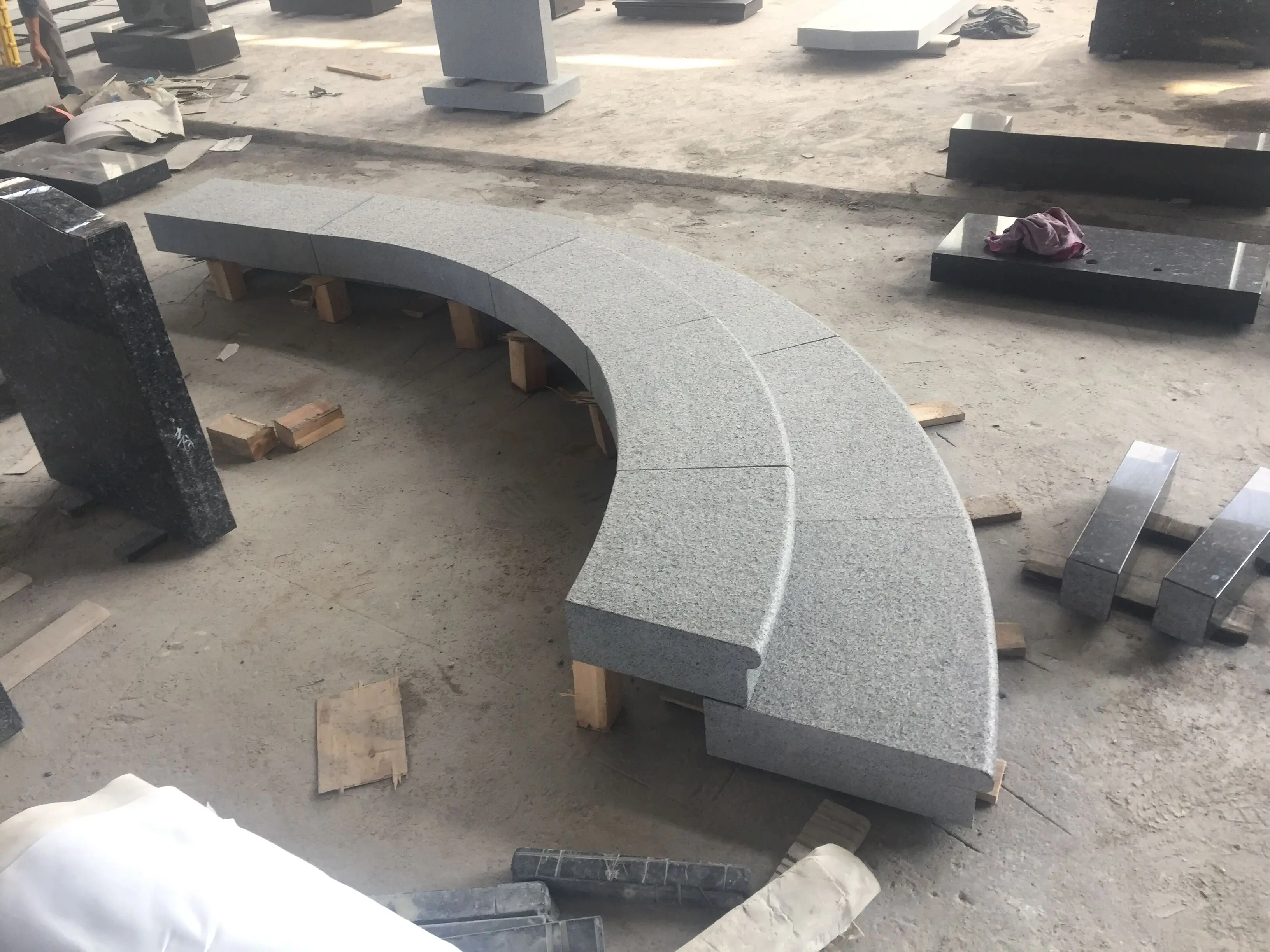 Dark Gray Granite Step Stair Paver