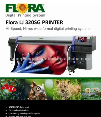 Flora solvent printer on Spectra Starfire printheads LJ320SG принтер