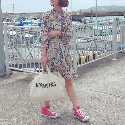 2019 Wholesale high capacity korean tote bag printing logo eco cotton bag