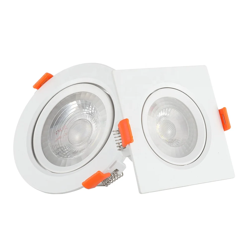 
Hot Selling Ip44 Dimmable Adjustable Led Recessed Spot Downlight Parts Spotlight Led Plastic Housing MR16 LED 3W -30 - 50 80 