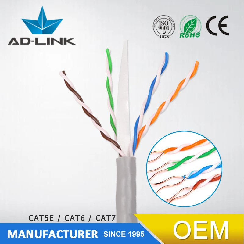 Китайский utp-кабель AD-LINK cat5e cat6 cat7 4pr, витой lan-кабель