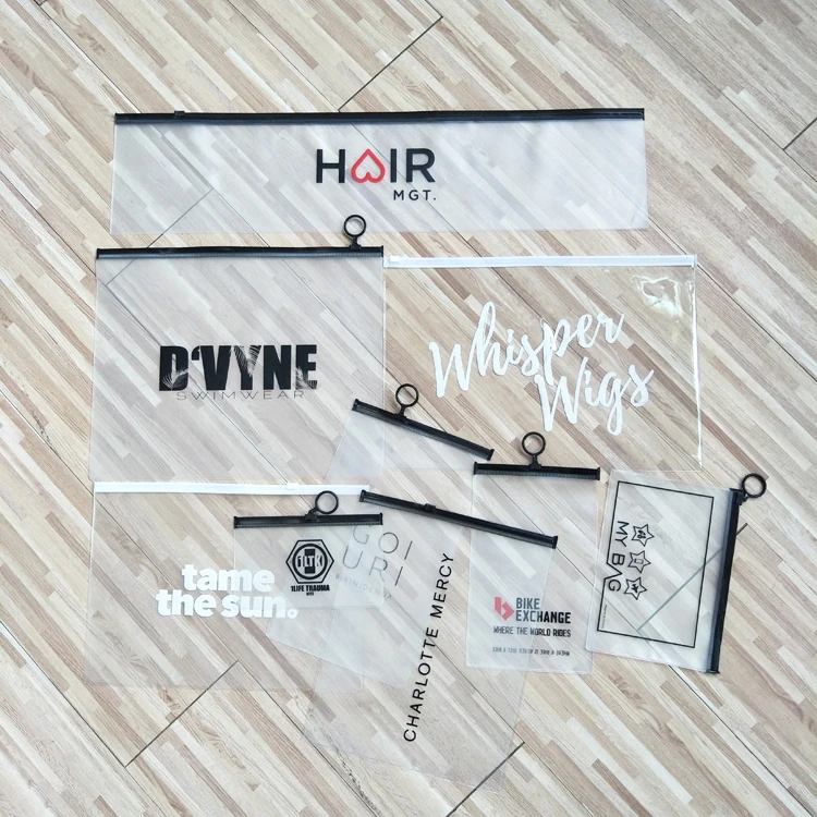  Индивидуальная сумка из ПВХ матовая/прозрачная на застежке-молнии с логотипом бренда прозрачная упаковка для бикини
