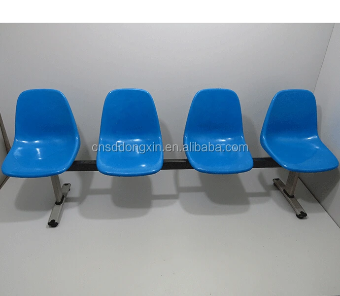 High Quality Fiberglass Waiting Chair With 4-seater