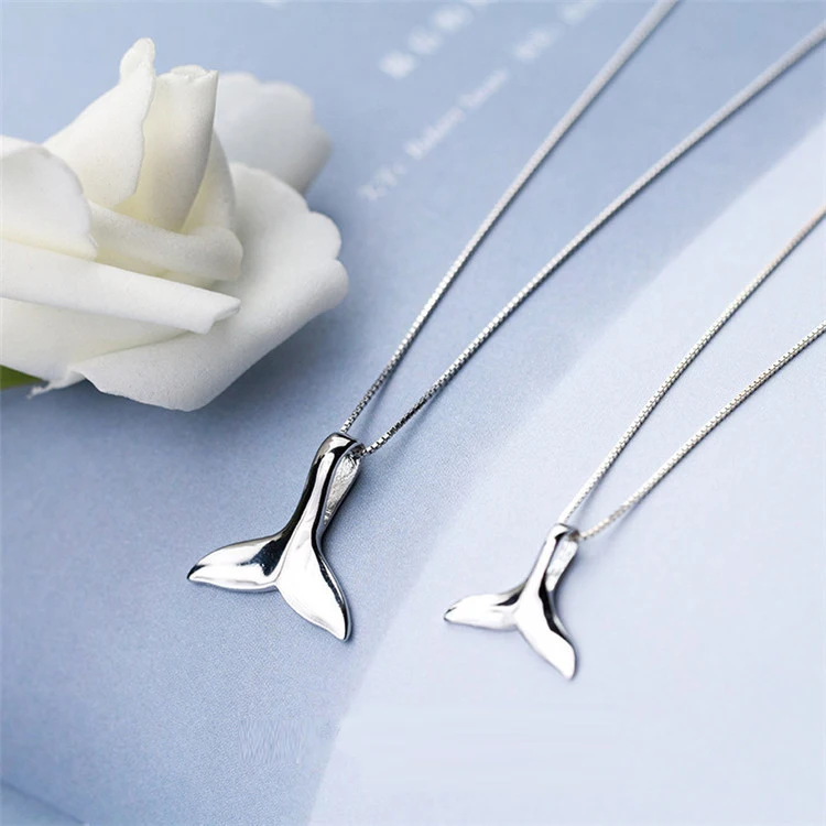 2018 Hot Sale Dolphin Tail Copper Plated Necklace for Women Jewelry
