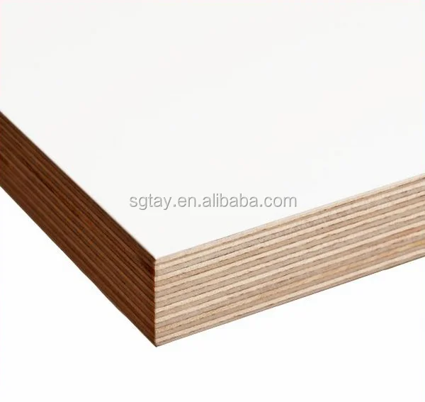 Lowest price 15 20mm melamine plywood board poplar core form Shandong factory