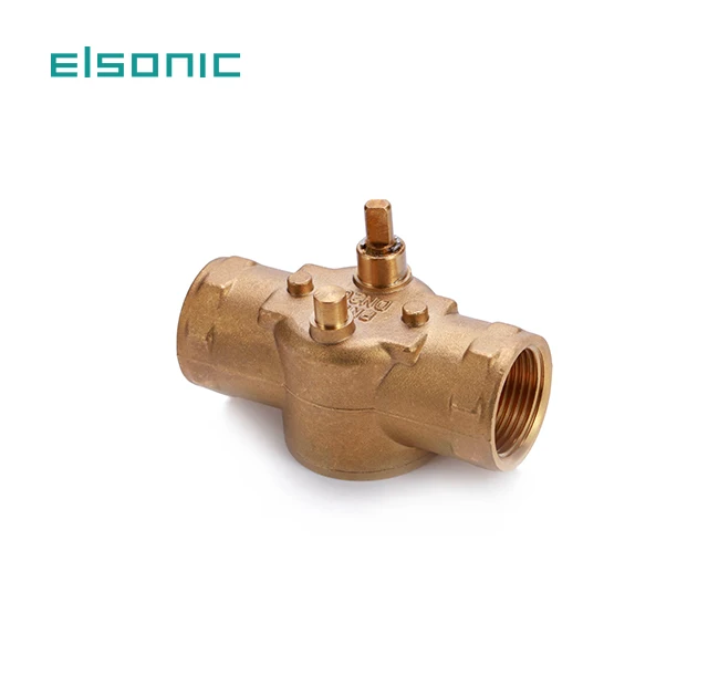 fan coil unit motor with spring return  on off zone 3 way automatic control brass motorized zone valve