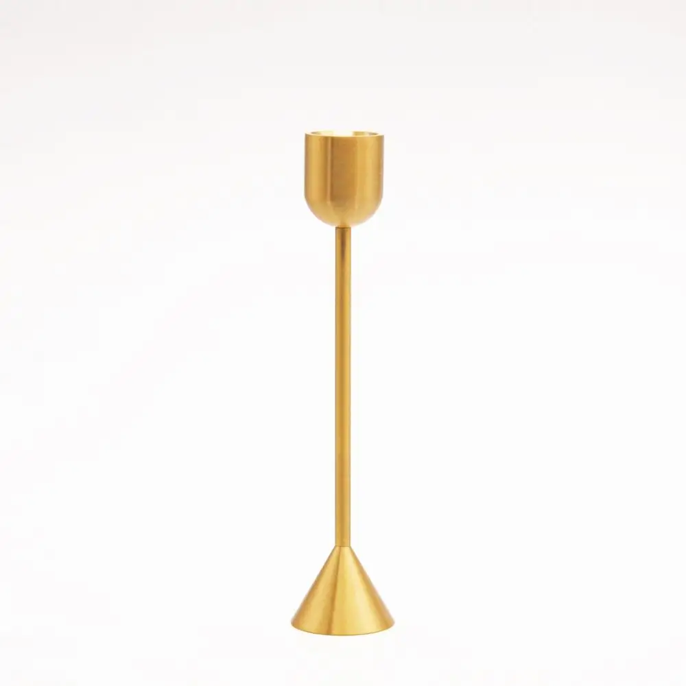  Maxery Wholesale BrassHome Decor Golden Metal Brass Candle Holder Sticker Set for