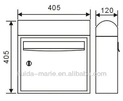 
Wholesale Outdoor Stainless Steel Letter Box Mailbox Post 