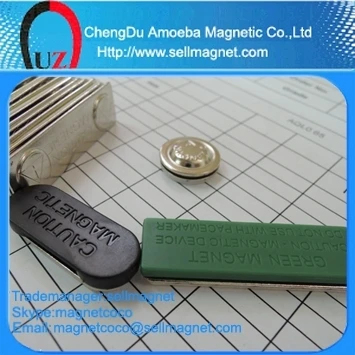 Magnetic button badge/round magnetic name badge