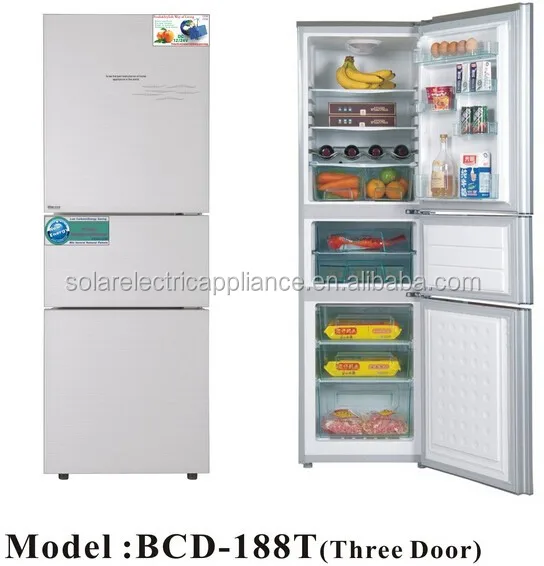 Low Price Solar DC Refrigerator ,DC Solar Fridge(2 door) -- BCD-188T