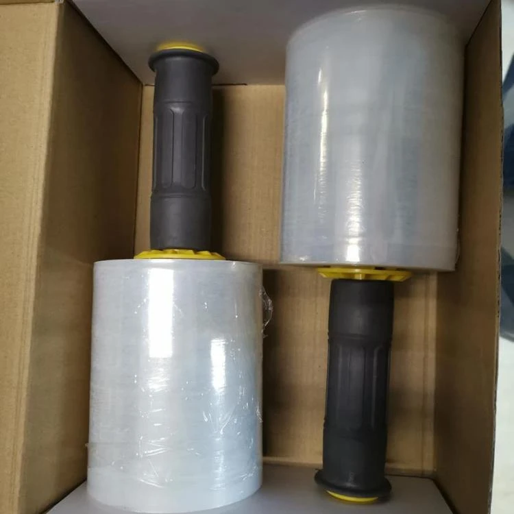 Мини растягивающаяся обертка с черным и желтым дозатором 5 дюймов