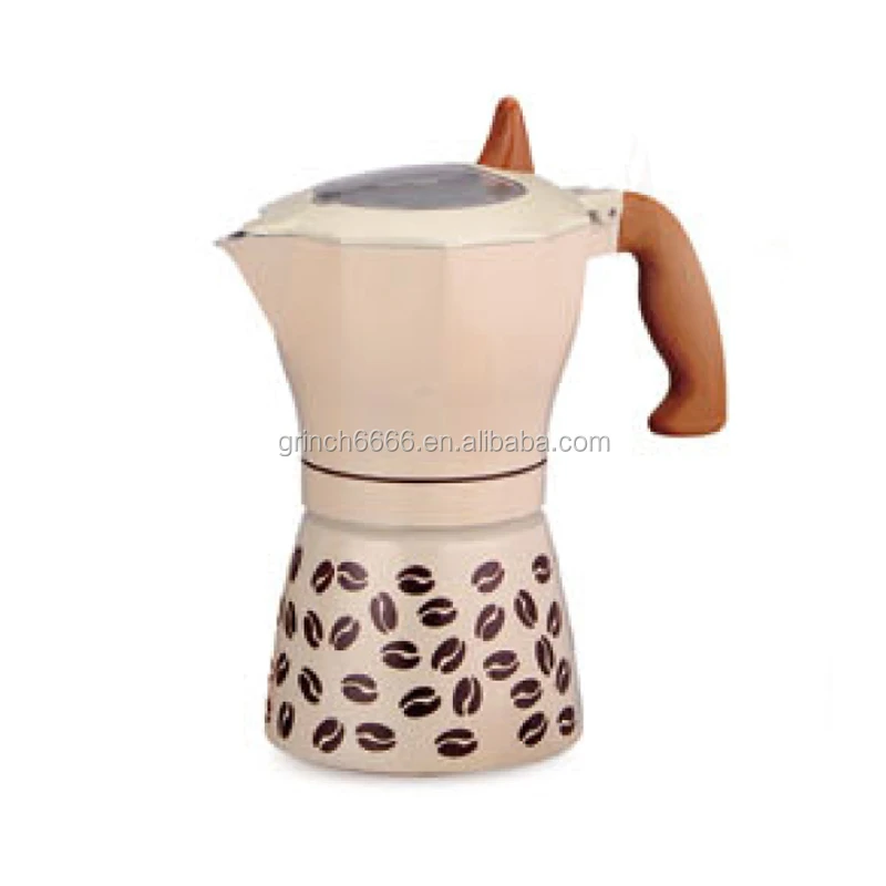 Aluminium moka express 3 cup espresso coffee maker Moca pot