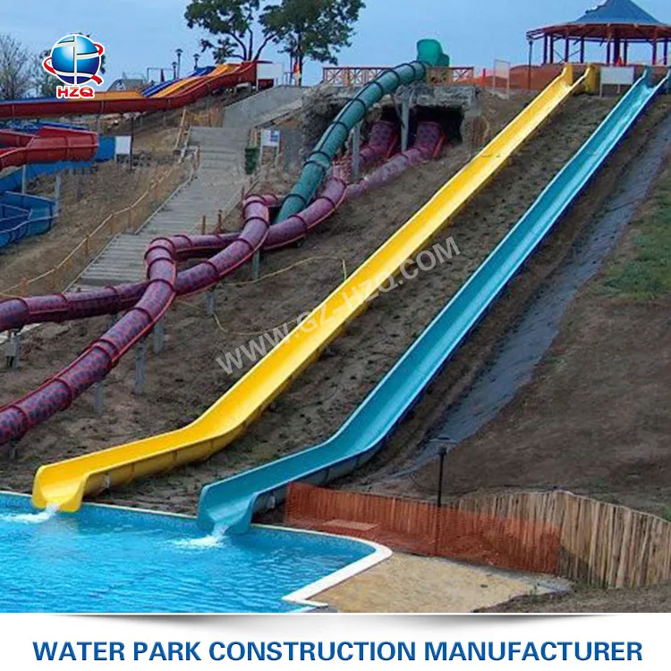Giant aqua park equipment + aqua water park GRP water slide for children and adults