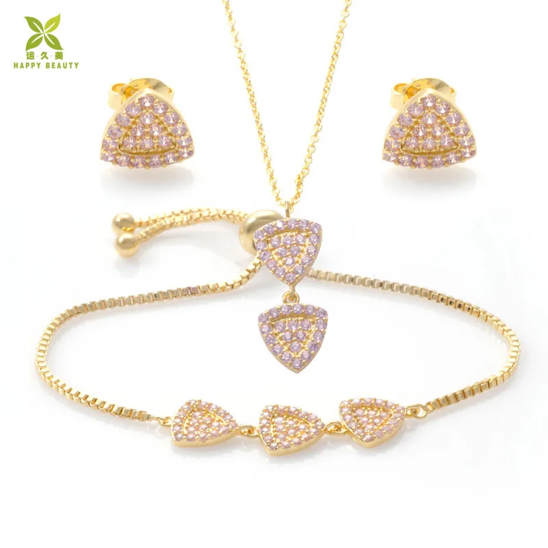 Новое поступление bijoux plaqu или 18k позолоченный комплект ювелирных изделий для женщин