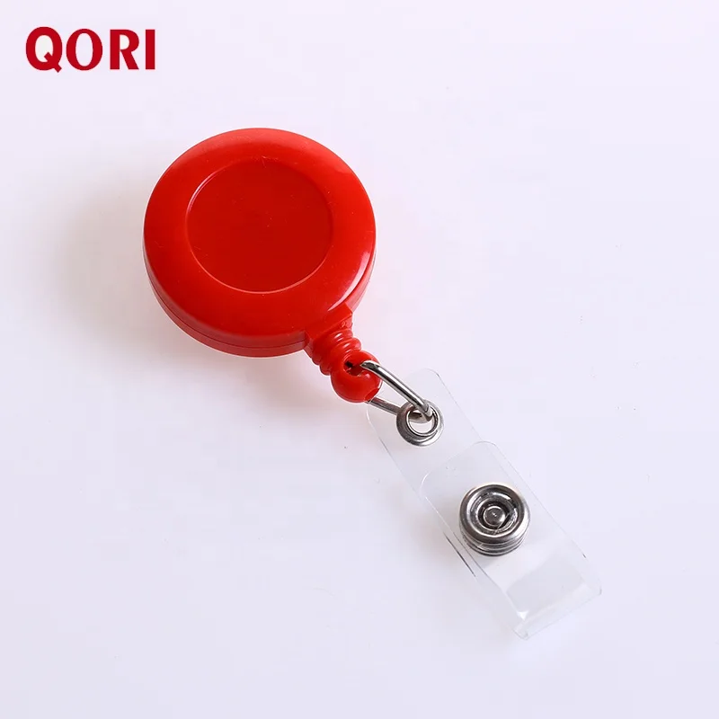 
QORI Retractable Badge Reel Plastic Custom Promotional Retractable ID Badge Reel 