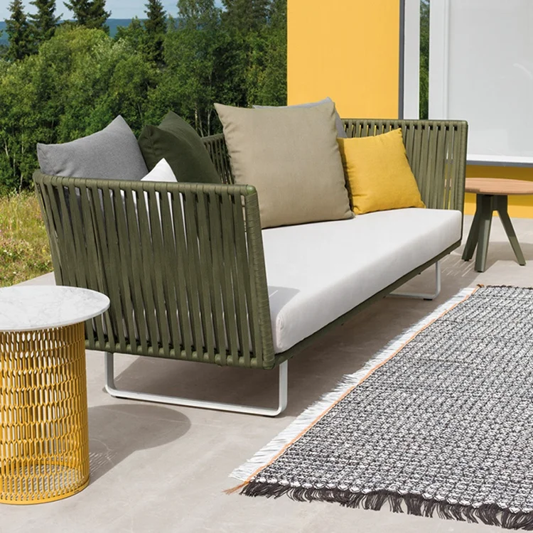 High Quality Leisure Lounge Furniture Waterproof Set Garden Modern Sectional Aluminum All Weather Outdoor Sofa