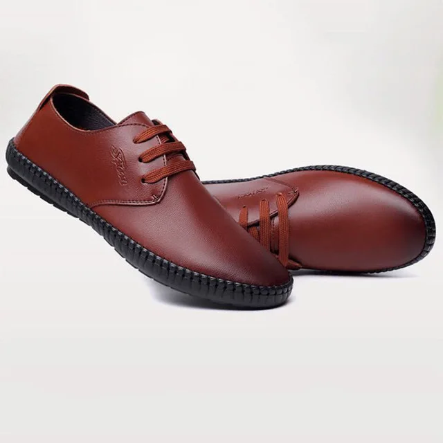 Leather shoes casual men casual new fashion flat man PU shoes
