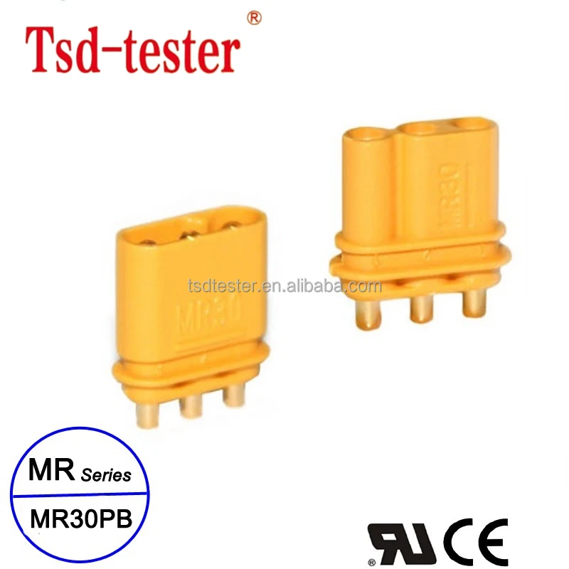 High quality plug motor connection plug MR30PB,connectors for small model plane,plate-type connectors