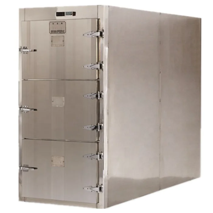 SUS304 stainless steel material corpsy cold storage box cabinet used in mortuary and funeral refrigerator