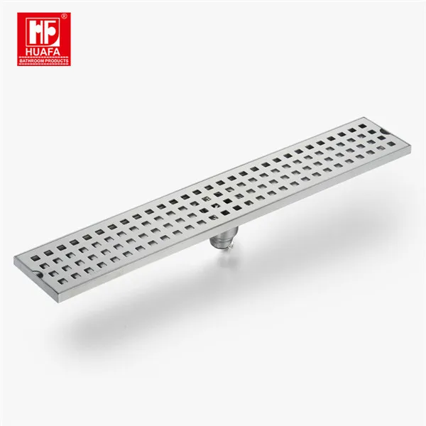 Anti-odor Bathroom Shower Stainless Steel Long Floor Trap Drains