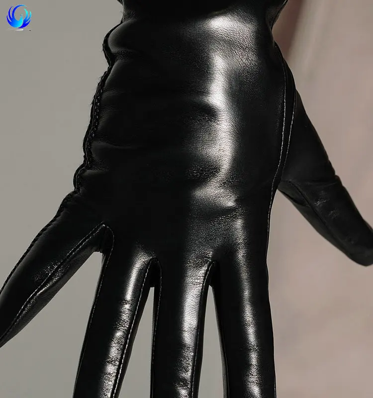 Custom made black leather gloves women long leather gloves women long leather gloves with great price