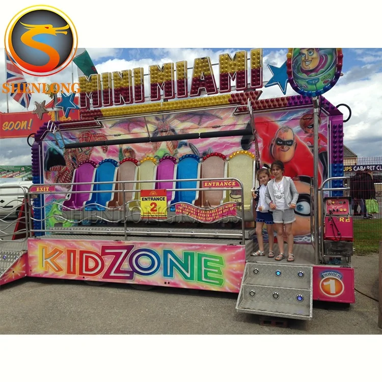 Fun Fair Ground Attractions Crazy Wave Amusement Rides Miami Tropical Trip