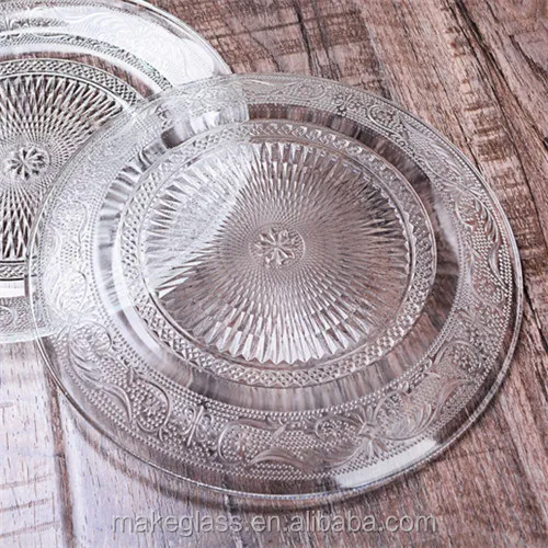 Hot Sell Free Sample Empossment Design Dinner Plate