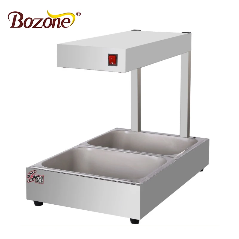 Stainless Steel Fast food French Fries Warmer Holding Station Continuous High-efficiency High Quality Heat Preservation Station