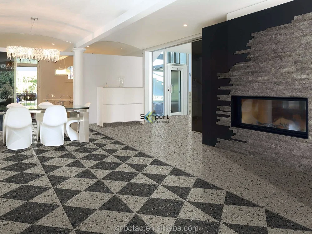 
M6K 3d Wallpaper Terrazzo Coffee Shop Decoration Designs Wall Ceramic Tile 