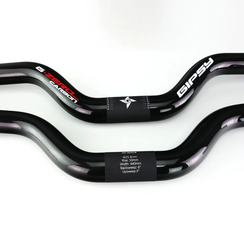 Gipsy GS-603CB Balance K S Bike Riser 50mm Carbon Handle Bar 440mm 25.4MM Kids Sliding Bicycle Handlebar