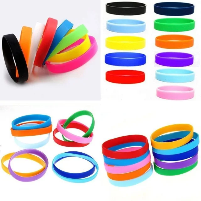Custom personalized printed silicone sport  bracelet wristband rubber wrist hand band for activities events