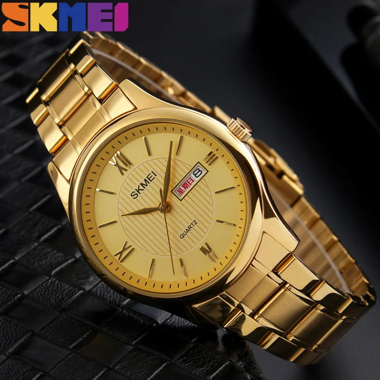 SKMEI 1261 life fitness quartz women men watch battery stainless steel china alibaba