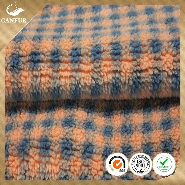 100% полиэстер шерпа флисовая ткань искусственный мех