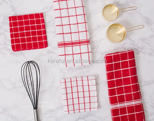 100% Cotton, Machine Washable,Terry Kitchen Dish Cloth