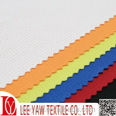 
100% poly jersey mesh fabric with wicking finished 