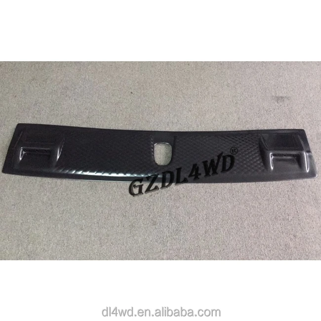 NEW design PP Matte Black car parts LED Front Roof Spoiler For Hi-lux Revo 2017