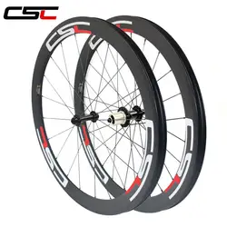 Комплект углеродных колес для шоссейного велосипеда, 24 мм, Высота 23 мм, ширина 20,5 мм