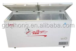 
BD-518L manufacturers of double solid door low noise deep fridge refrigerator chest frozen freezer 