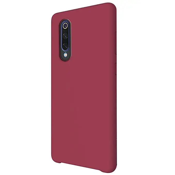 Case For Xiaomi Mi9 Liquid Silicone Slim Rubber Color Design Shockproof Protective Back Cover For Xiaomi Mi 9 Smartphone