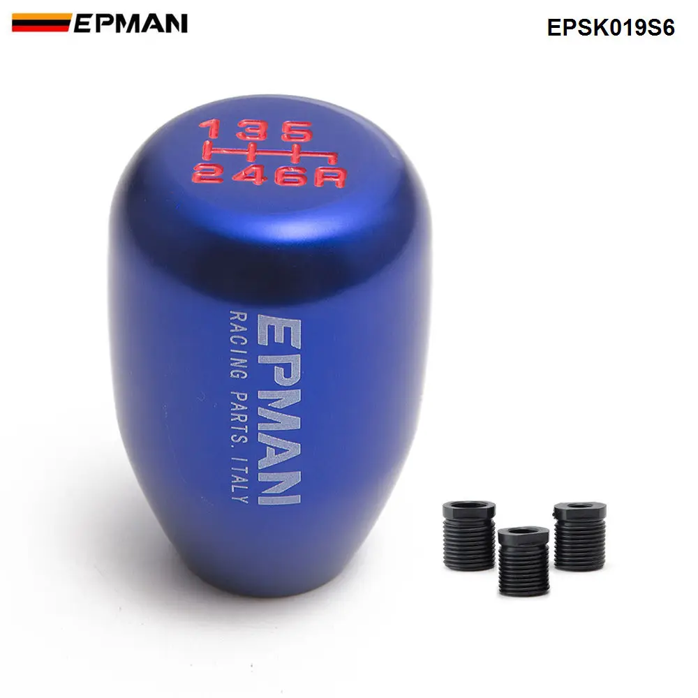 EPMAN Sport Universal Racing car Gear Shift Knob Manual Automatic Gear Shift Knob shift lever 6 Speed EPSK019S6