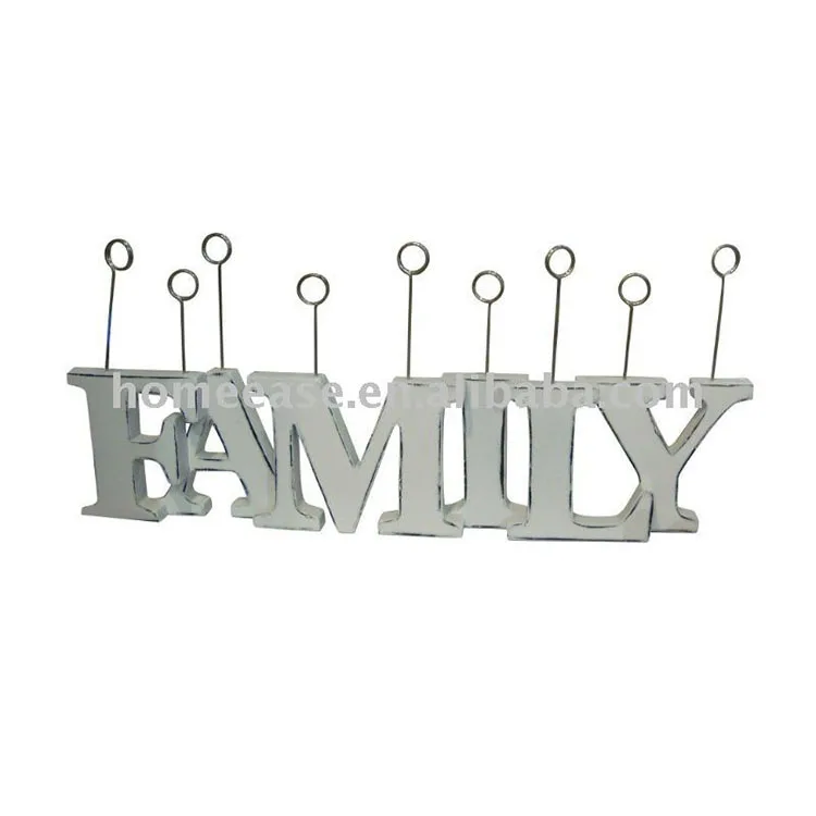 Деревянные декоративные буквы с имя карты